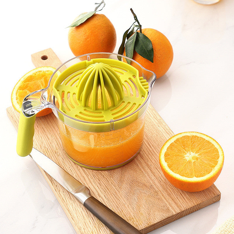 Lemon Orange Juicer Manual Hand Squeezer Fruit Juicer Lime Press With Built-in Measuring Cup And Grater Egg Separator Non-Slip