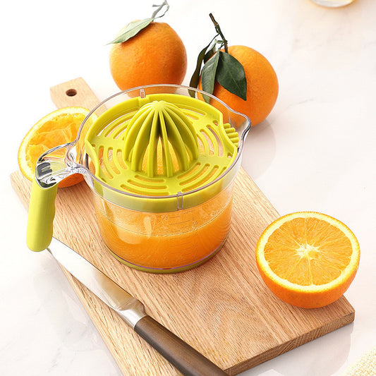 Lemon Orange Juicer Manual Hand Squeezer Fruit Juicer Lime Press With Built-in Measuring Cup And Grater Egg Separator Non-Slip