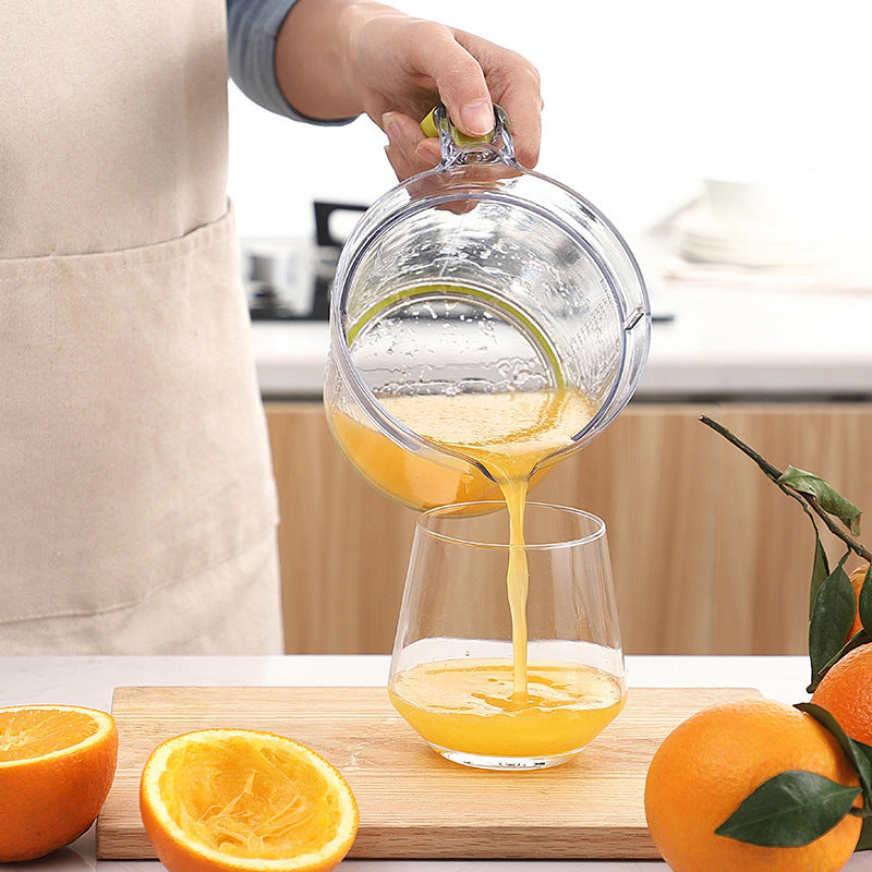 Lemon Orange Juicer Manual Hand Squeezer Fruit Juicer Lime Press With Built-in Measuring Cup And Grater Egg Separator Non-Slip