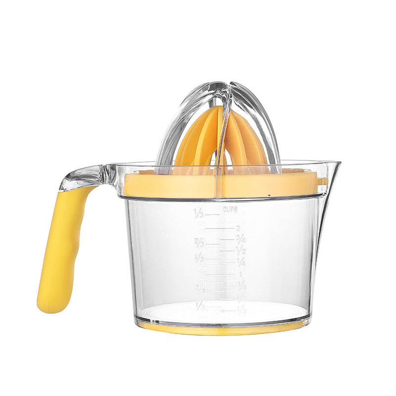 Lemon Orange Juicer Manual Hand Squeezer Fruit Juicer Lime Press With Built-in Measuring Cup And Grater Egg Separator Non-Slip